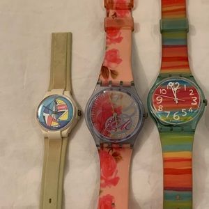 Lot of 3 Swatch watches